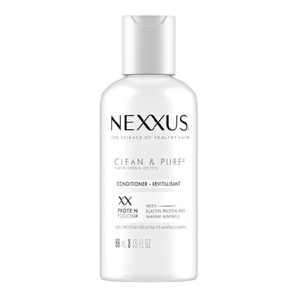 A 3 fl. oz. bottle of Nexxus Clean & Pure Nourishing Detox Conditioner.