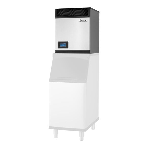 A commercial air-cooled half cube ice machine with antimicrobial protection, designed for high-capacity ice production.