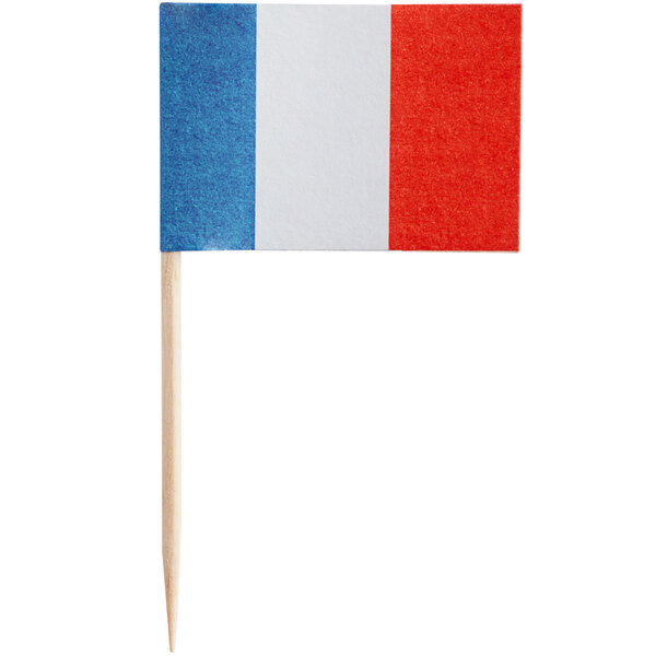 Choice 2 1/2" French Flag Food Pick - 6,000/Case