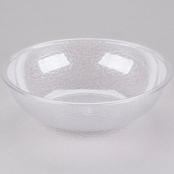 Cambro Camwear® 3.2 Qt. Translucent Pebbled Polycarbonate Serving / Salad Bowl - 12/Case