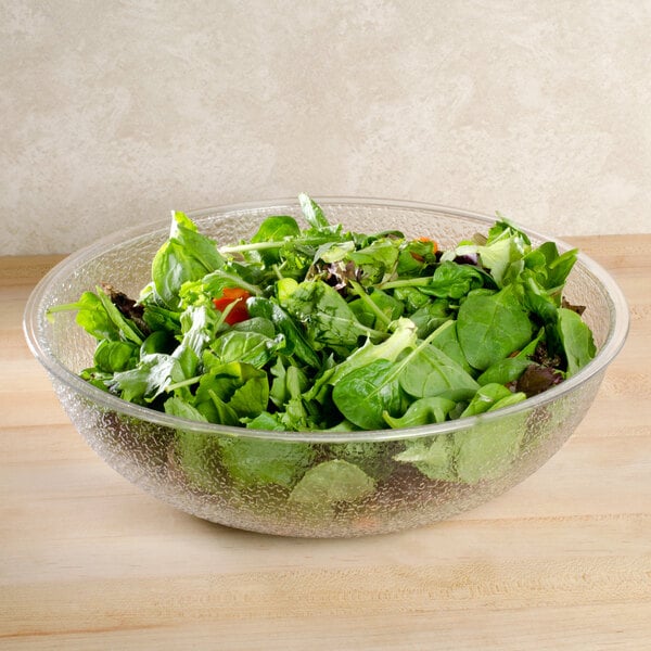 Cambro Camwear® 5.8 Qt. Translucent Pebbled Polycarbonate Serving / Salad Bowl - 12/Case