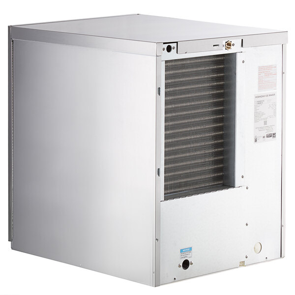 A stainless steel Hoshizaki air-cooled modular crescent ice machine from the Slim-Line Series.