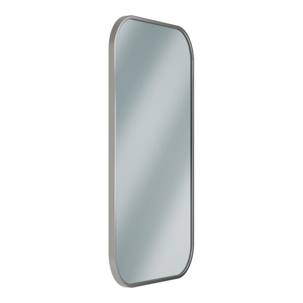 Bradley Elvari 18" x 30" Wall-Mount Glass Mirror with Stainless Steel Frame