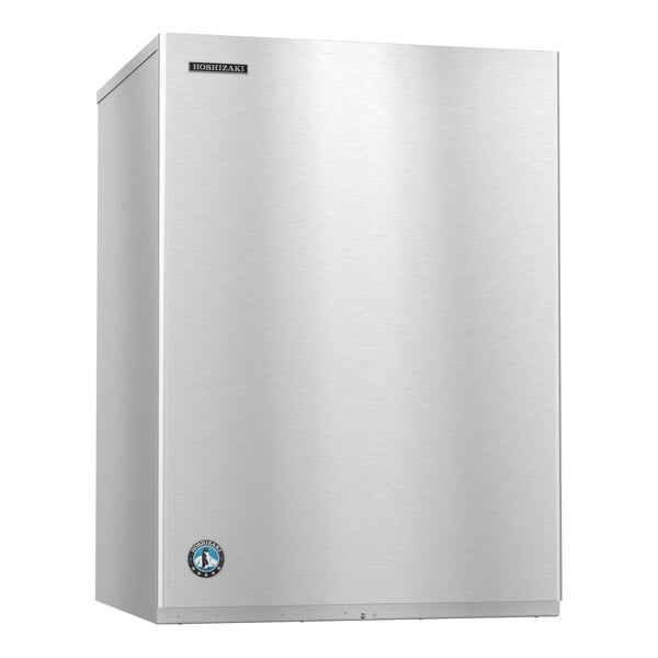 A stainless steel Hoshizaki remote air-cooled modular crescent cube ice machine.