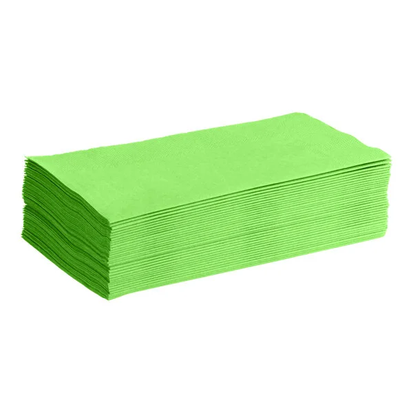Choice 17" x 15" Lime 2-Ply Dinner Napkin - 1,000/Case