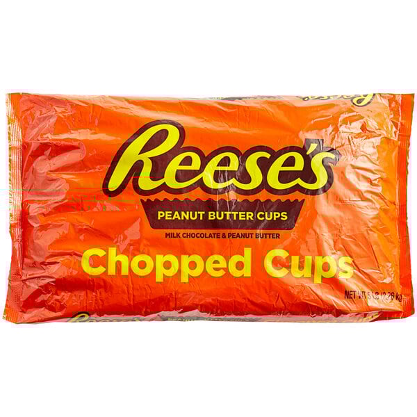 A 5-pound bag of Reese's chopped peanut butter cups.