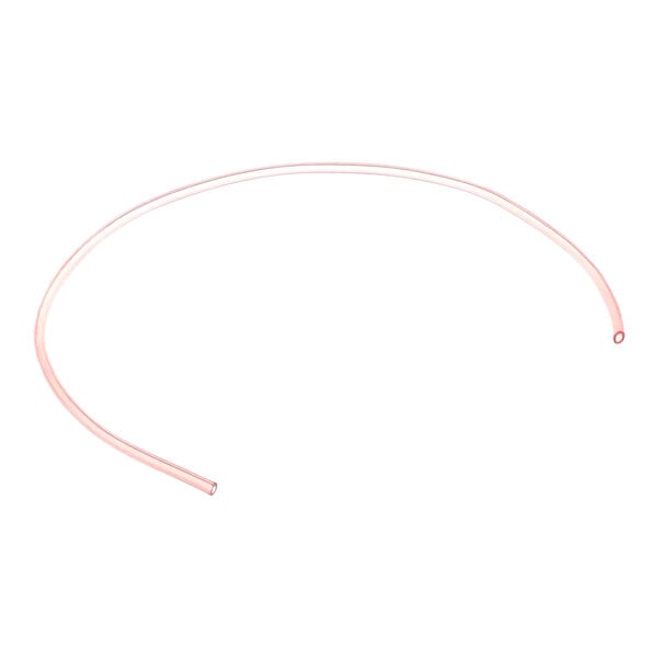 A length of red 1/4-inch chemical line tubing.