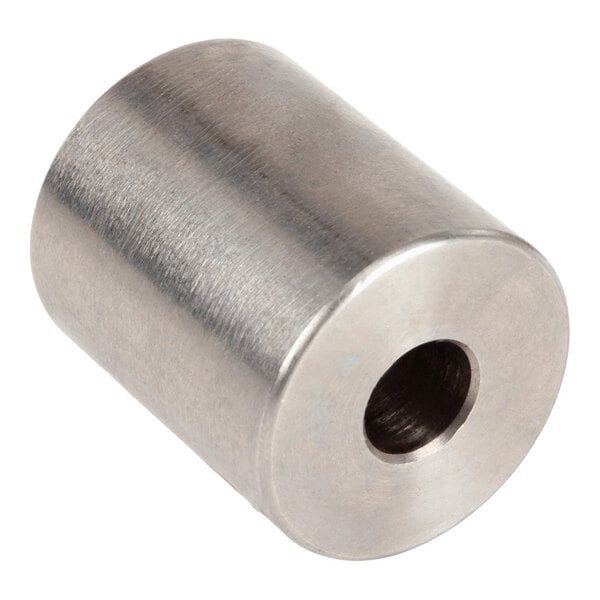 A cylindrical metal spacer with a central hole, used as a door spacer for American Dish Service equipment.