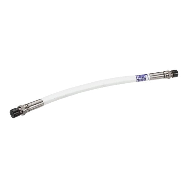 A flexible white replacement hose with metal fittings on both ends, designed for Ultrafryer Systems.