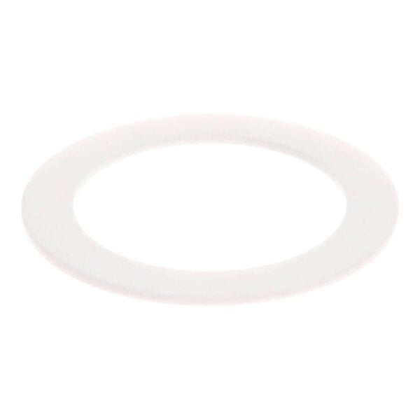 A flat, white PTFE washer for a heat element, used in Ultrafryer Systems.