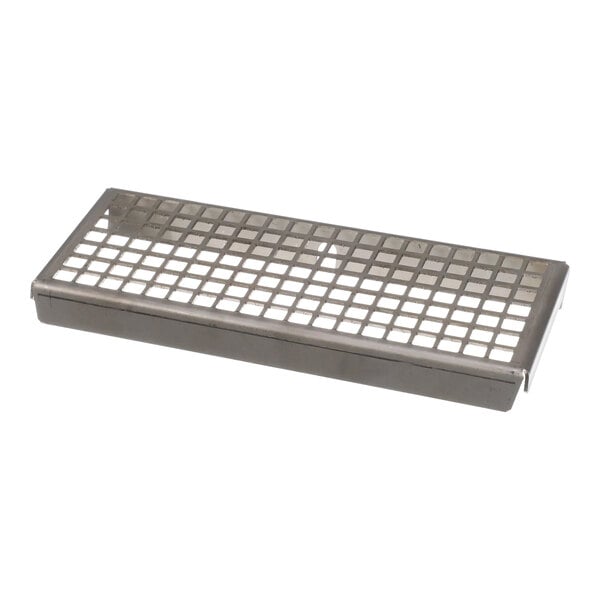 A rectangular metal exhaust duct cover with a grid pattern, designed for Ultrafryer Systems.