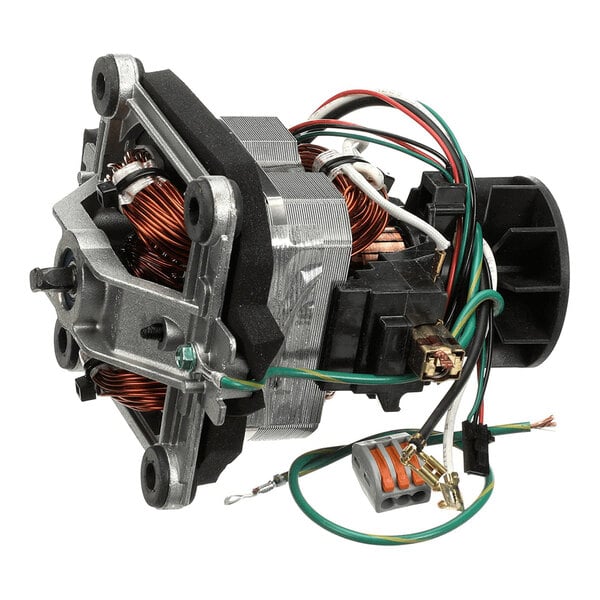 A Vitamix 15287 Tqo Univ 120V motor assembly with attached wiring and connectors.