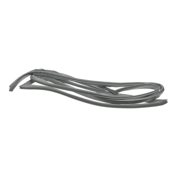 A gray rubber weatherstrip for commercial use, measuring 24.75 by 59.5 inches.