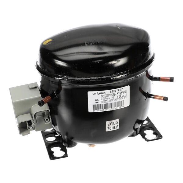A black Silver King 36148 compressor with electrical components, designed for 115V/60Hz operation.