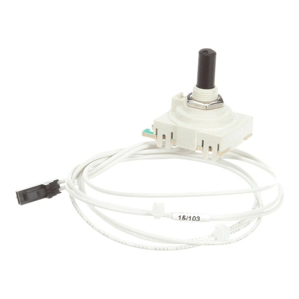 A Vitamix 16110 potentiometer with an attached cable and connector.