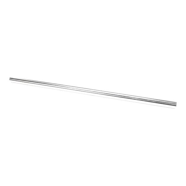 A long, cylindrical metal door handle for a Jade Range oven.