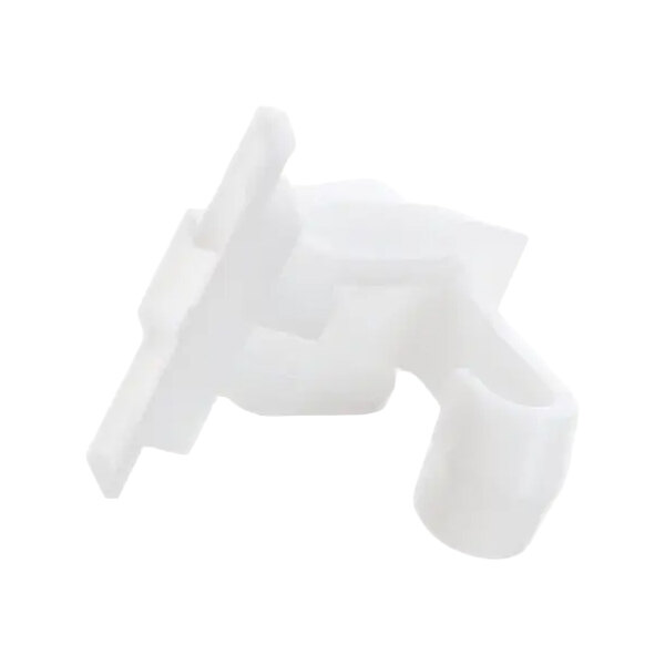 A white plastic clip designed for securing a 48 light lens cover.