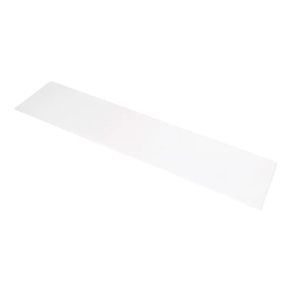 A rectangular white poly cutting board measuring 1/2 x 16 x 68 inches.