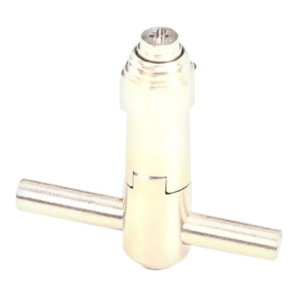 A metallic bayonet spray base pin for American Dish Service equipment.