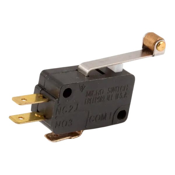 A single-pole double-throw (SPDT) limit switch with a roller lever, used in Ice-O-Matic equipment.