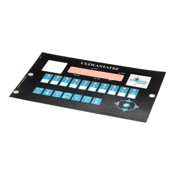 An Ultrafryer Systems 22A588 overlay panel for the U23 Meridian Ultrastat Basic.