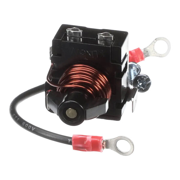 A start relay for a Tecumseh compressor, featuring a coil and terminal connectors.