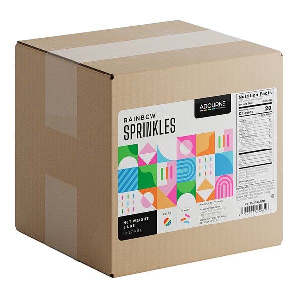 Adourne Expressions Rainbow Sprinkles 10 lb.