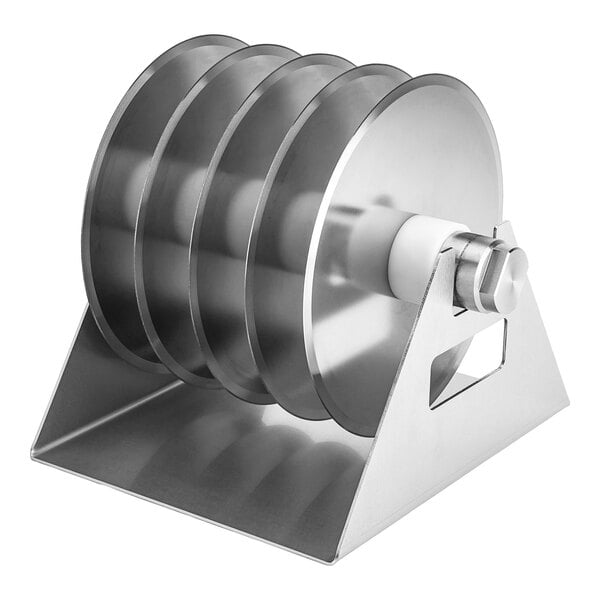 A stainless steel blade set designed for FS-19 electric meat strip slicers.