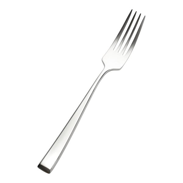 A stainless steel extra heavy weight dinner fork with a simple, modern design.