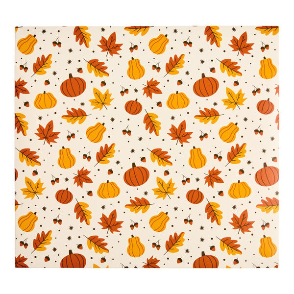 Baker's Lane 15" x 11" x 2 1/4" Autumn Auto-Popup Donut / Bakery Box - 100/Case