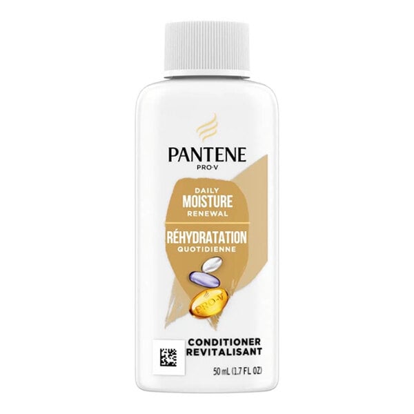 A 1.7 oz bottle of Pantene Pro-V Daily Moisture Renewal Conditioner.