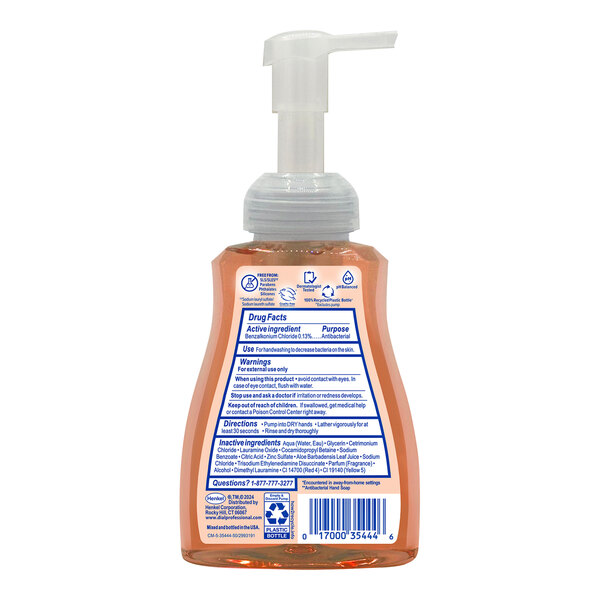Dial Antibacterial Defense DIA35446 10 oz. Original Foaming Hand Soap with Pump - 8/Case