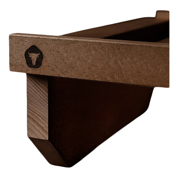 A stained beechwood shelf set designed for the DRY AGER UX 750.