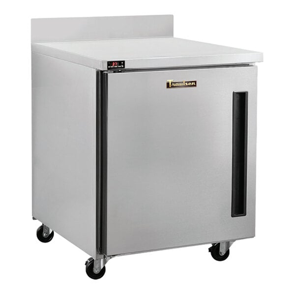 Traulsen CLUC-27F-SD-WTR C Series 27 1/2" Right-Hinged Door Worktop Freezer with 4" Backsplash