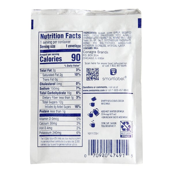 Swiss Miss Hot Cocoa Mix Packet - 50/Box