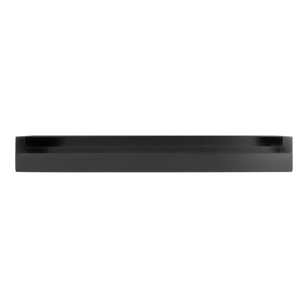 A matte black surface-mounted seat cover dispenser.