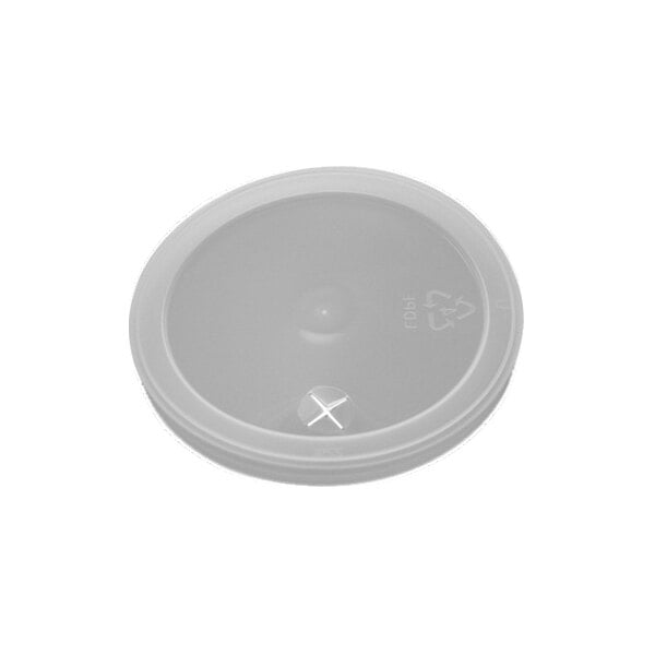 Novolex Memorables 16-22 oz. Flat Lid with Straw Slot for 16 and 22 oz. Stadium Cups - 500/Case