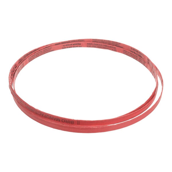 A red meat saw blade designed for use with Biro saws, measuring 135 inches by 5/8 inch.