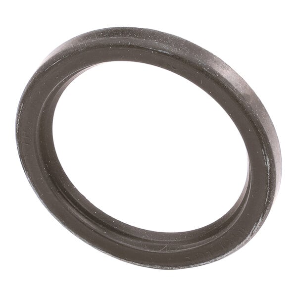 A black circular rubber oil seal for an auger shaft.