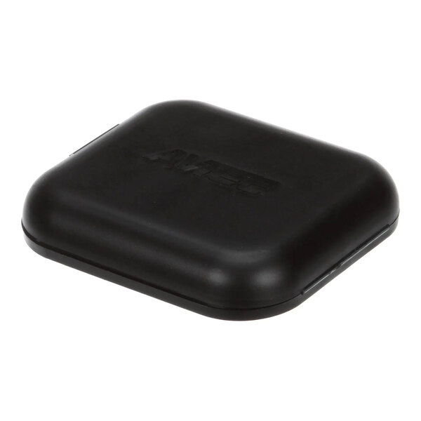 A black Avtec circuit breaker cover with a square, rounded-edge design.