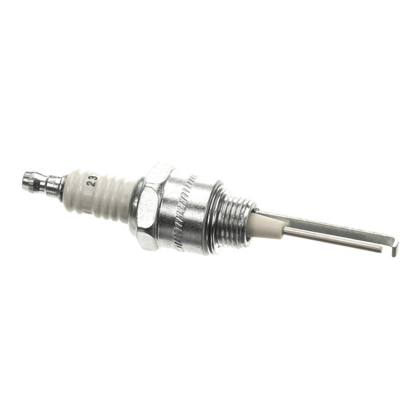A metal and ceramic electric ignition spark plug for Maxon equipment.