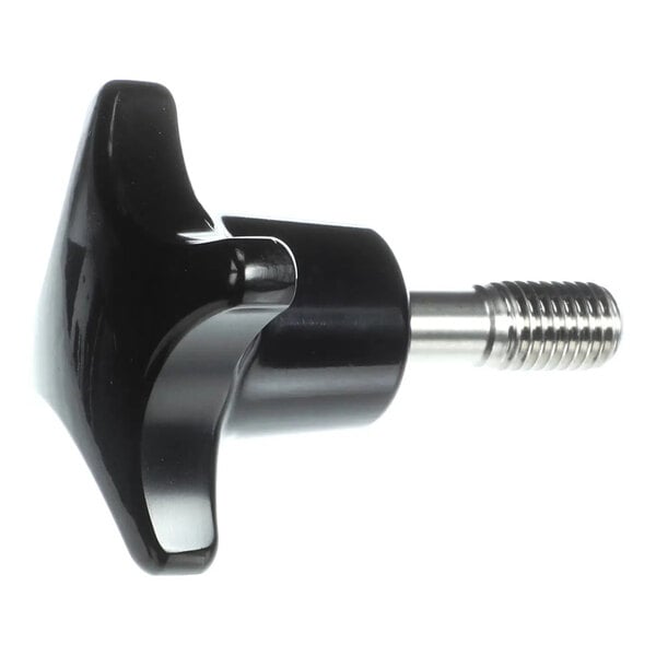 A black star knob with an attached long metal bolt.