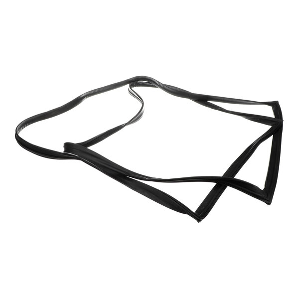 A black rubber door gasket assembly for commercial refrigeration units.