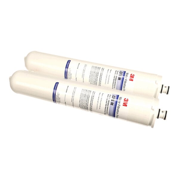 A pair of 3M water filtration replacement cartridges for RO systems, model TFS450.