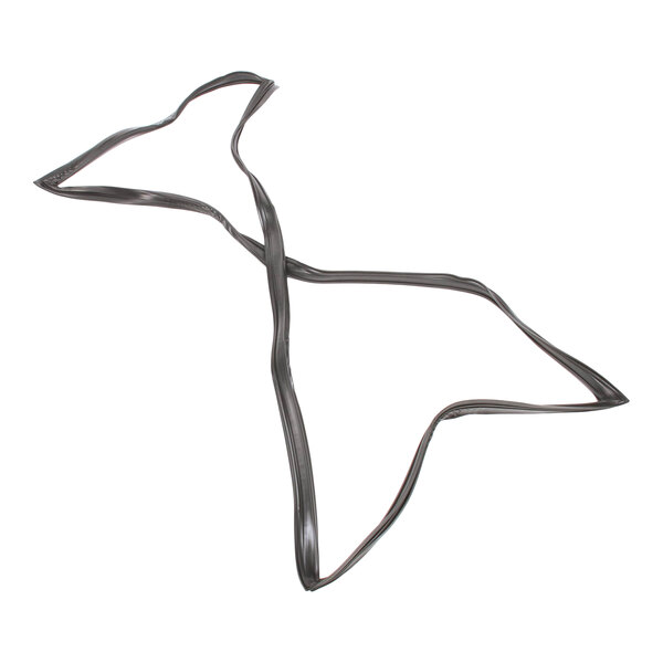 A flexible black door gasket for Ardco, measuring 29 5/16 by 55 11/16 inches.