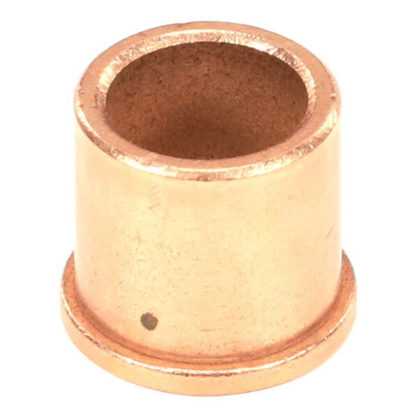 A cylindrical bronze coupling shaft bearing with a flange at the base.