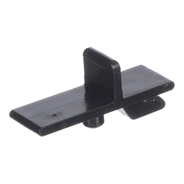 A black plastic filter cover latch for Carrier HVAC systems.