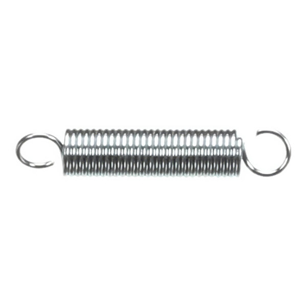 A metal extension spring with hooks on both ends.