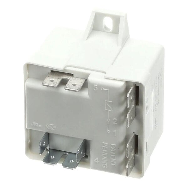 A white Copeland 940-0001-55 relay with multiple metal terminals and a mounting tab.
