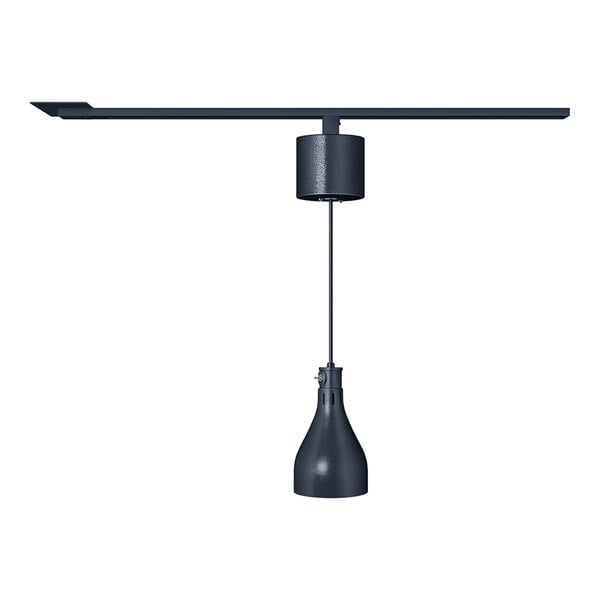 Hatco DL-500-RCTL Standard Retractable Cord Track-Mount Heat Lamp with Black Finish - 120V